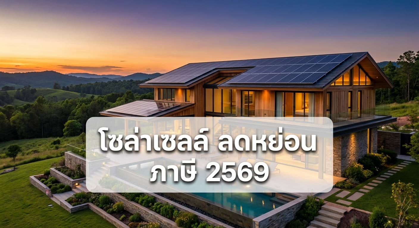 โซล่าเซลล์ ลดหย่อน ภาษี 2569 ติดโซล่าเซลล์เลย กับ เอนีเทค คุ้มค่า ประหยัดไฟระยะยาว