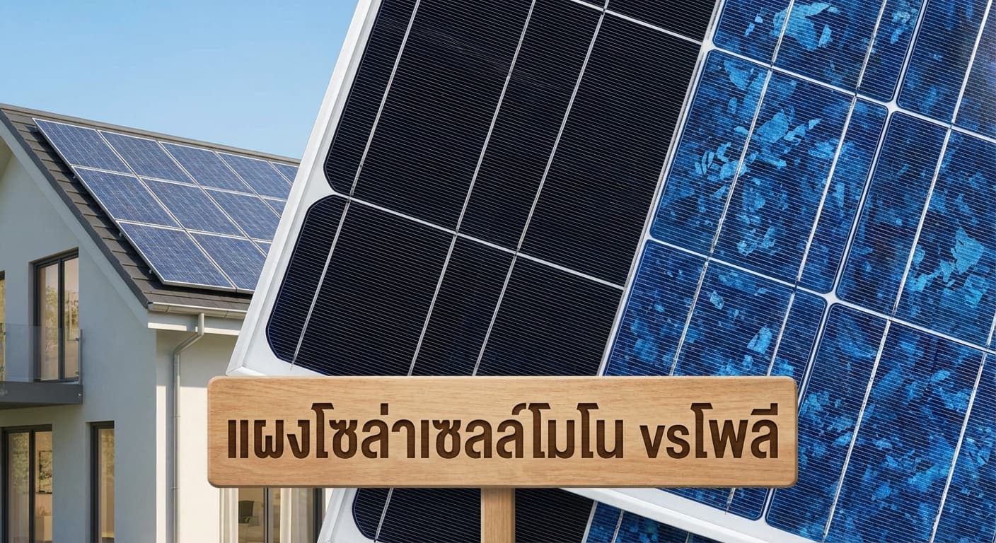 แผงโซล่าเซลล์โมโน vs โพลี: เลือกแบบไหนดีที่สุดในเลย