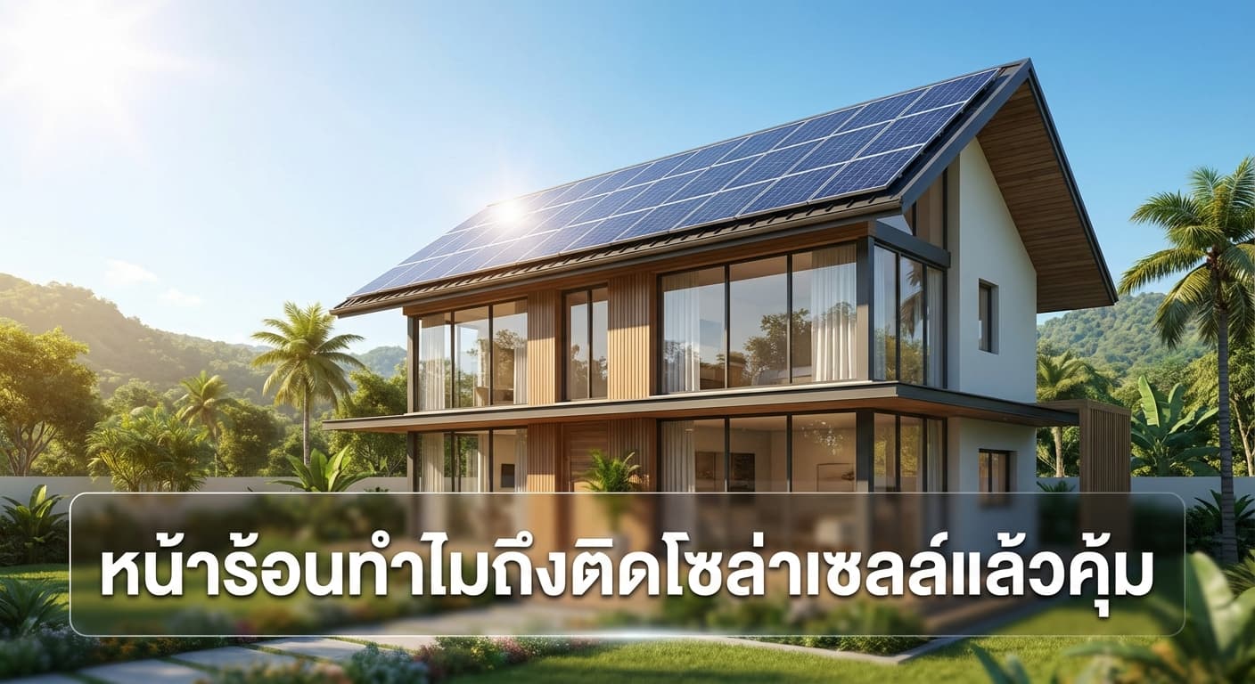 หน้าร้อนทำไมถึงติดโซล่าเซลล์แล้วคุ้ม? วิธีลดค่าไฟพุ่งกระฉูดสำหรับชาวเลย โดย เอนีเทค (Aneetech)